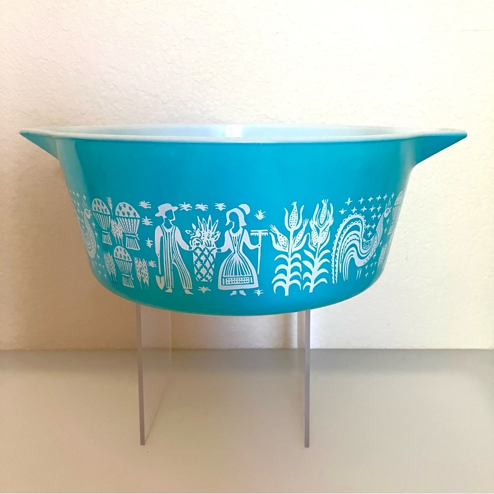 PYREX 475 Amish Butterprint Casserole Dish Bowl #475, 2.5qt - Picture 3 of 10